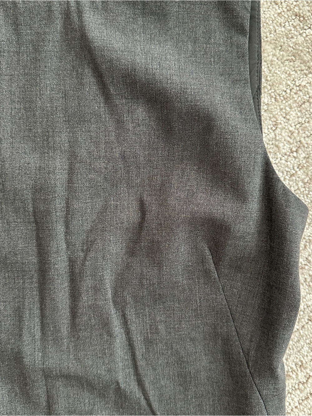Theory Wool Boatneck Sheath Dress in Gray - Picture 3 of 5